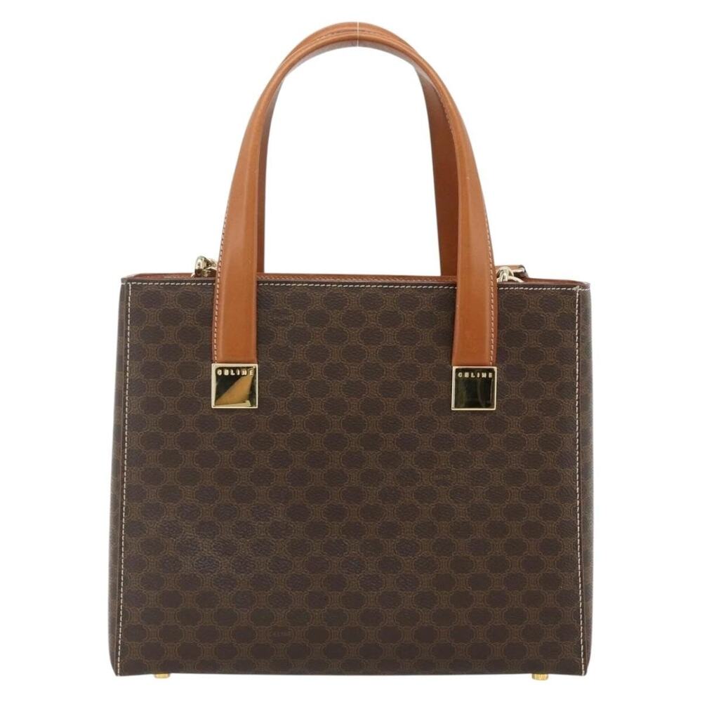 Celine Macadam Handbag Brown